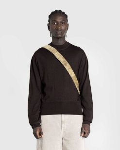 Lemaire Pull Col Montant Marron Pecan | Tricots