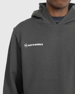 AFFXWRKS Affxwrks Sweat A Capuche Noir Delave | Sueurs