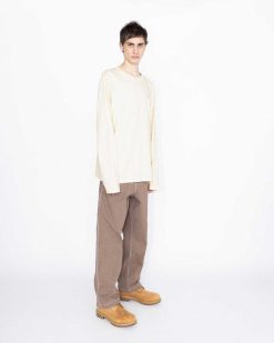 Highsnobiety HS05 Jersey Boxy Manches Longues Teint Pigmente Naturel | T-Shirts