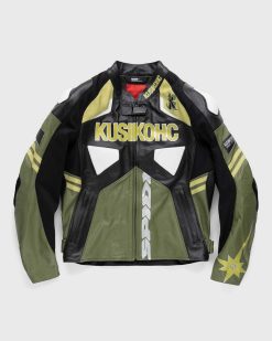 KUSIKOHC Veste Spidi Rider Noir/Vert Fonce | Vetements D'Exterieur