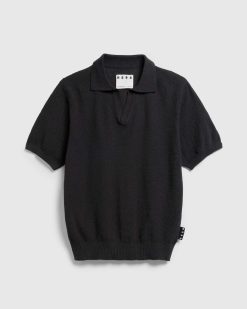 Highsnobiety HS05 Polo Maille Legere Noir | T-Shirts