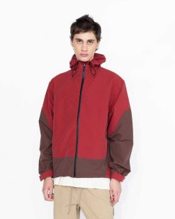 Highsnobiety HS05 Veste En Nylon Avec Bande 3 Couches Ruby | Vetements D'Exterieur