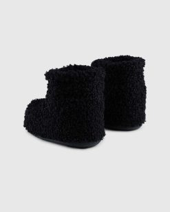 Moon Boot Bottes Icon Low Faux Bouclees Noir | Bottes