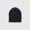 Auralee Bonnet Super Kid Mohair Brosse Noir | Accessoires D'Hiver