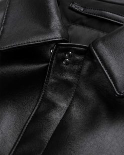 Y-3 Blouson Bomber En Cuir Noir | Vetements D'Exterieur