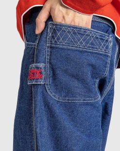 Bode Pantalon Knolly Brook En Denim Brode Indigo | Pantalon