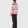 Bode Veste Matelassee Storytime Rouge Multi | Vetements D'Exterieur