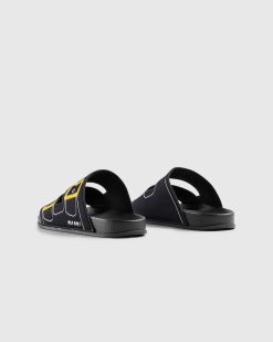 Marni Slider Trompe L'Oeil Noir | Des Sandales