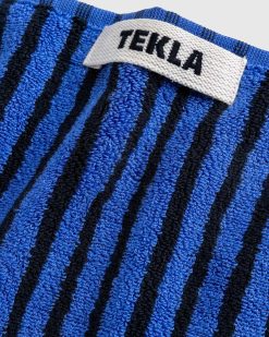 Tekla Serviette Invite Bleu Et Noir | Maison