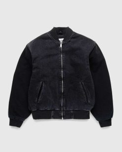 Carhartt WIP Paxon Bomber Noir/Stone Washe | Vetements D'Exterieur