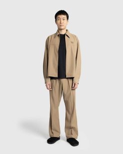 Needles Veste De Sport En Serge Cavalry Beige | Vetements D'Exterieur