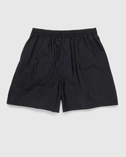 Auralee Short Weather Easy En Coton Et Nylon Lave Noir | Shorts