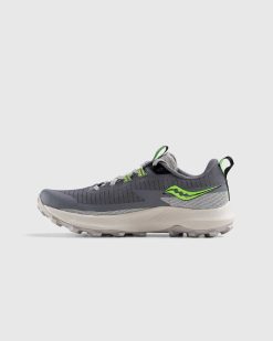 Saucony Peregrine 13 Gravier/Bave | Baskets