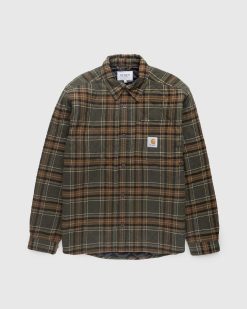 Carhartt WIP Veste Chemise A Carreaux Wiles Jaune | Chemises