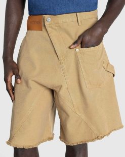 J.W. Anderson Short Workwear Torsade Beige | Shorts