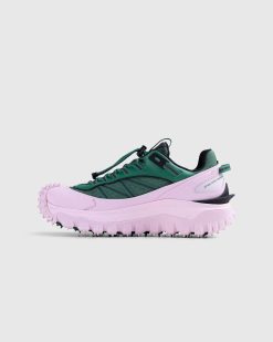 Moncler Baskets Basses Trailgrip Gtx Vert/Rose | Baskets