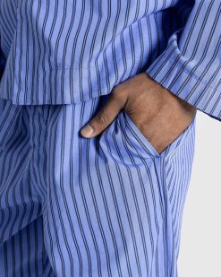 Tekla Pantalon De Pyjama En Popeline Boro Stripes | Sous-Vetement