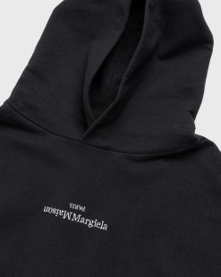 Maison Margiela Sweat A Capuche Logo Noir | Sueurs