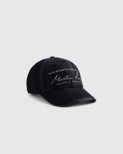 Martine Rose Casquette Signature Noir Delave | Chapeaux