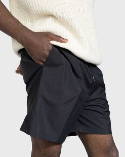 Auralee Short Weather Easy En Coton Et Nylon Lave Noir | Shorts