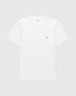 C.P. Company T-Shirt Logo Imprime Gaze Blanc | T-Shirts