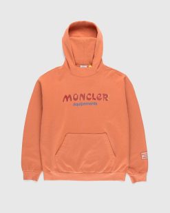 Moncler Sweat A Capuche Logo Beige | Sueurs