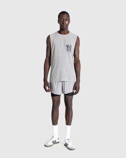 Y-3 Collant Court Running Gris/Noir | Shorts