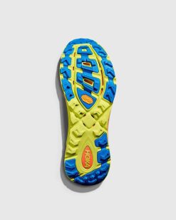 HOKA Mafate Three2 Noir/Bleu Diva | Baskets