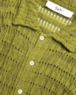 Séfr Chemise Yasu Tricot Foret | Chemises