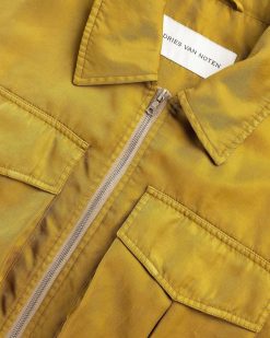 Dries van Noten Veste Surteinte Olive | Vetements D'Exterieur