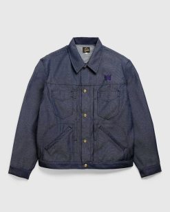 Needles Veste Penny Jean Poly Twill Marine | Vetements D'Exterieur