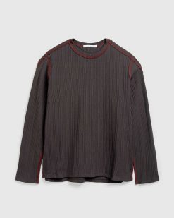 AFFXWRKS Pull Cotele En Boite Marron Schiste | Tricots