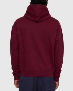 Highsnobiety Sweat A Capuche Polaire Classique Bordeaux | Sueurs