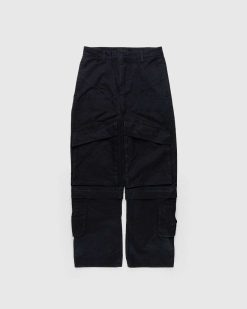 Entire Studios Cargo Rigide Noir | Pantalon