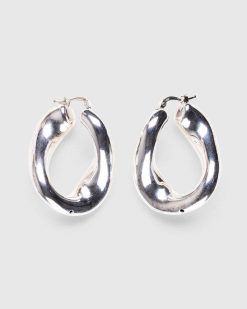 Jil Sander Boucles D'Oreilles Chaine Parfumees Argent | Bijoux