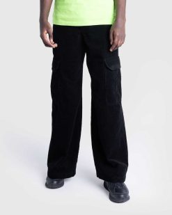 Acne Studios Pantalon Cargo Velours Cotele Noir | Pantalon