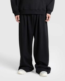 Dries van Noten Pantalon Hama En Jersey De Coton Noir | Pantalon