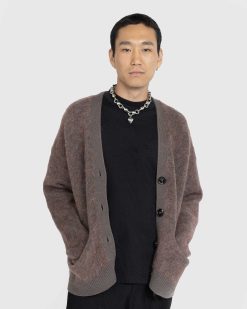 Acne Studios Cardigan Mohair Marron | Tricots