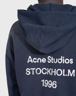 Acne Studios Sweat A Capuche Logo Noir | Sueurs