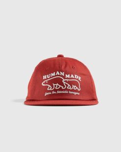 Human Made Casquette 5 Panneaux Rouge | Chapeaux