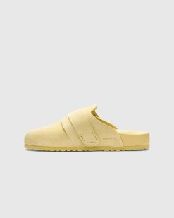 Birkenstock Shearling Nagoya Paille/Jaune Pale | Des Sandales