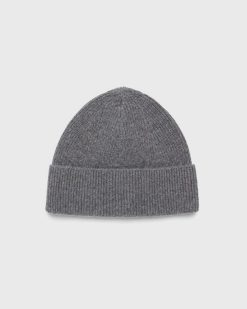 Acne Studios Bonnet Laine Cachemire Gris | Accessoires D'Hiver