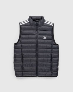 Adidas Gilet Rembourre Noir/Blanc | Vetements D'Exterieur