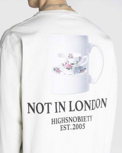 Highsnobiety Tee-Shirt A Manches Longues Tea Cup Blanc | T-Shirts