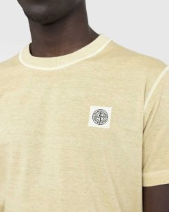 Stone Island T-Shirt Fissato Beige Naturel | T-Shirts