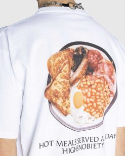 Highsnobiety T-Shirt Petit Dejeuner Anglais Blanc | T-Shirts