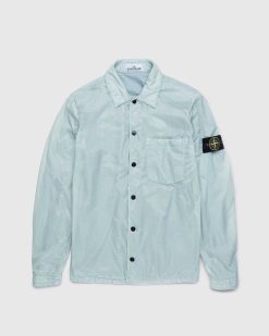 Stone Island Surchemise Bleu Ciel 11025 | Chemises