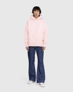 Acne Studios Sweat A Capuche Stamp Logo Rose Pale | Sueurs