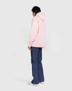 Acne Studios Sweat A Capuche Stamp Logo Rose Pale | Sueurs