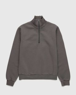 Acne Studios Pull Zippe Gris Boue | Sueurs